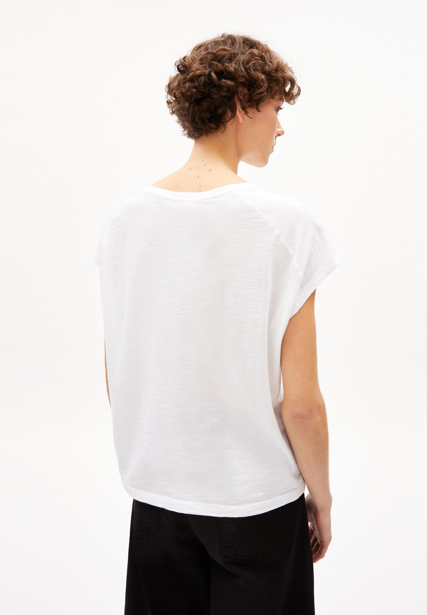 T-shirt en coton bio | Blanc "oneliaa white"