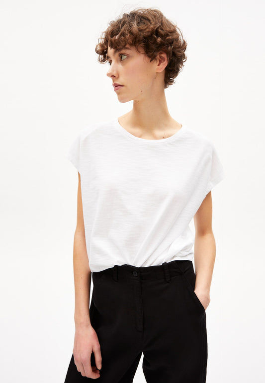 T-shirt en coton bio | Blanc "oneliaa white"