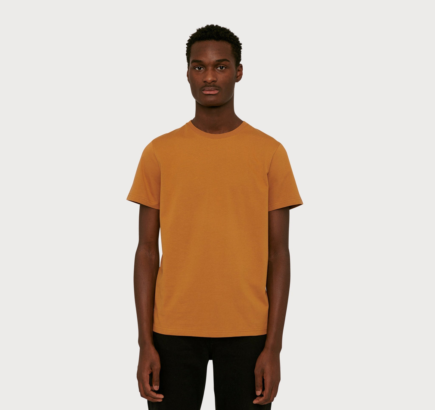 T-shirt en coton bio | Ocre "organic cotton tee ocher"