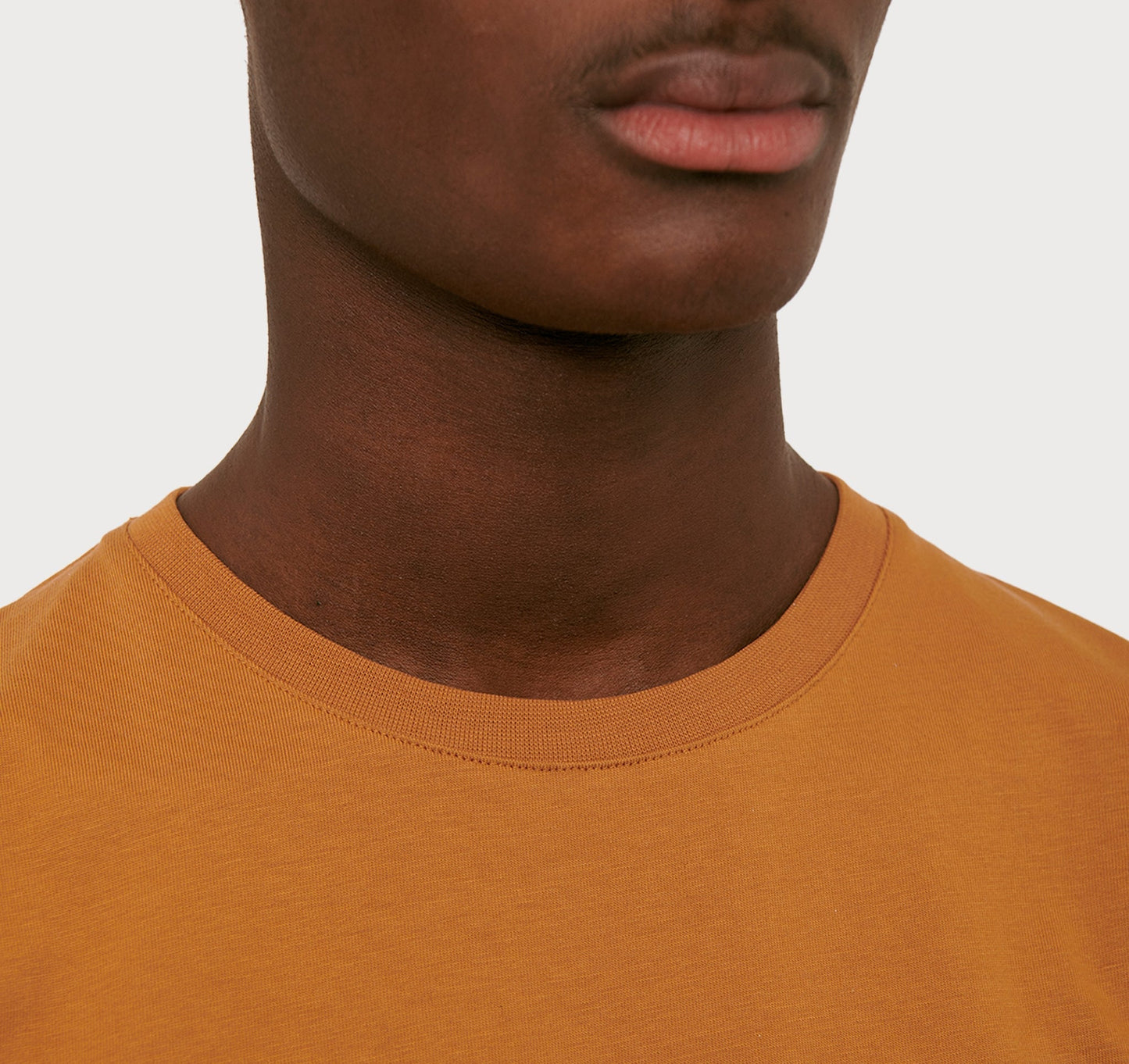 T-shirt en coton bio | Ocre "organic cotton tee ocher"