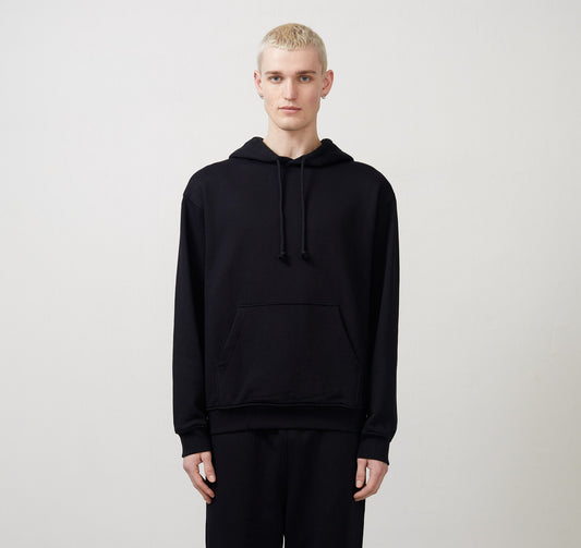 Sweat à capuche en coton bio | noir "organic cotton sweat-hood - black"