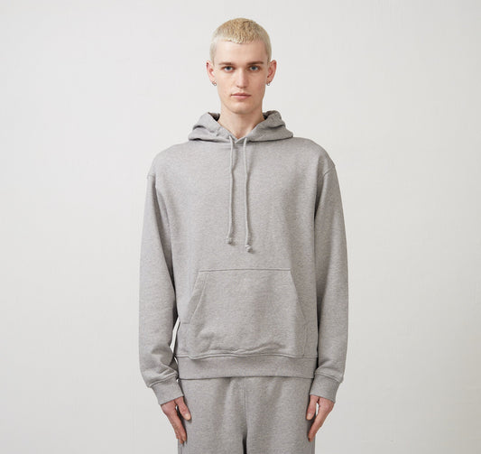Sweat à capuche en coton bio | Gris "organic cotton sweat hood grey melange'