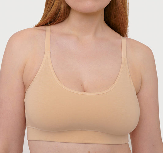 Brassière en coton bio | beige "oak"
