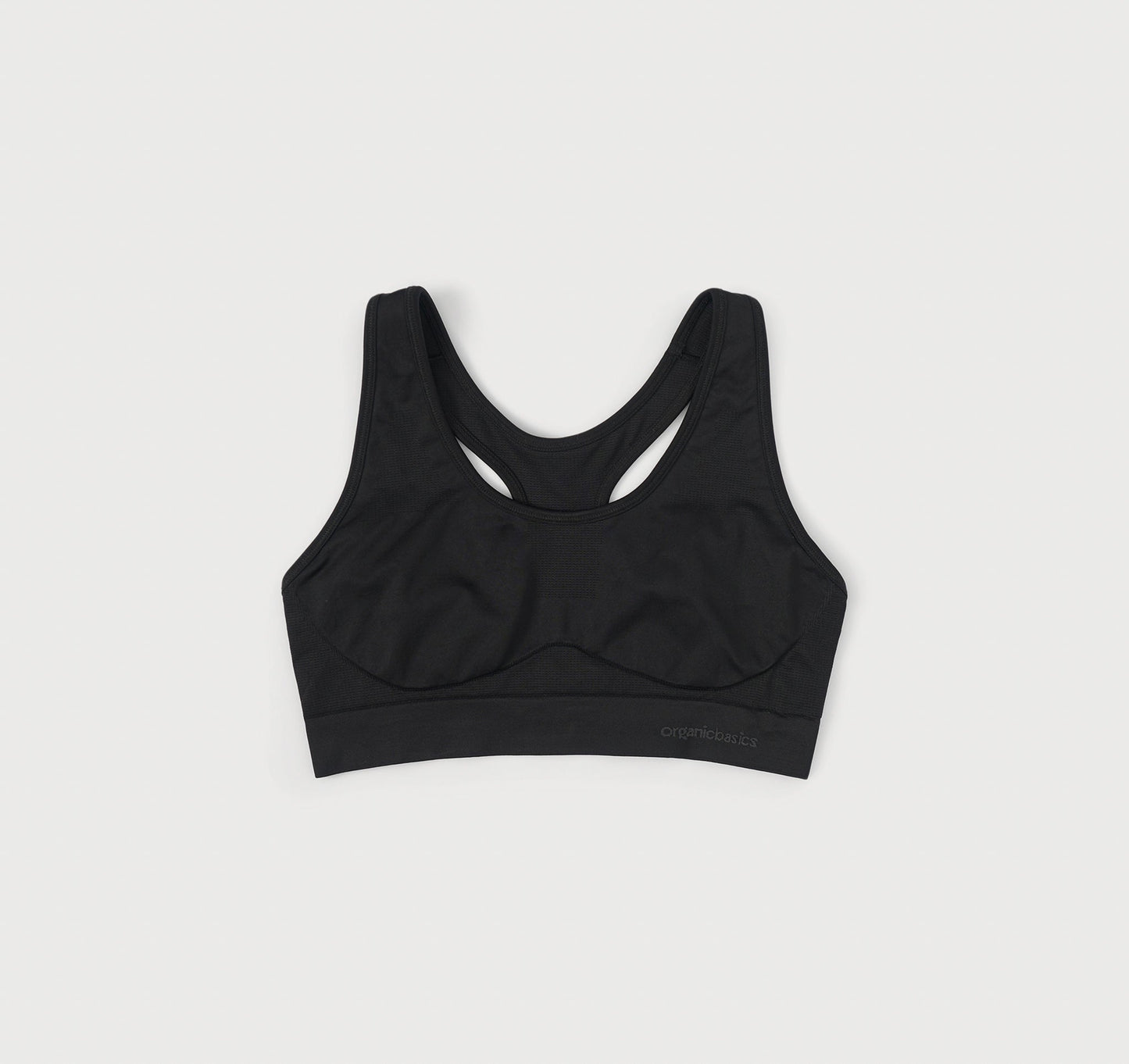 Brassière de sport noire en nylon recyclé - black