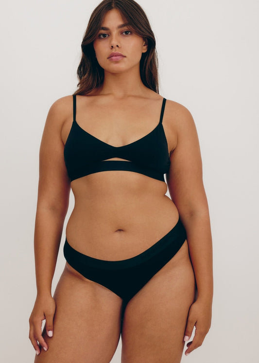 Culotte en tencel | Noir "soft touch briefs black"