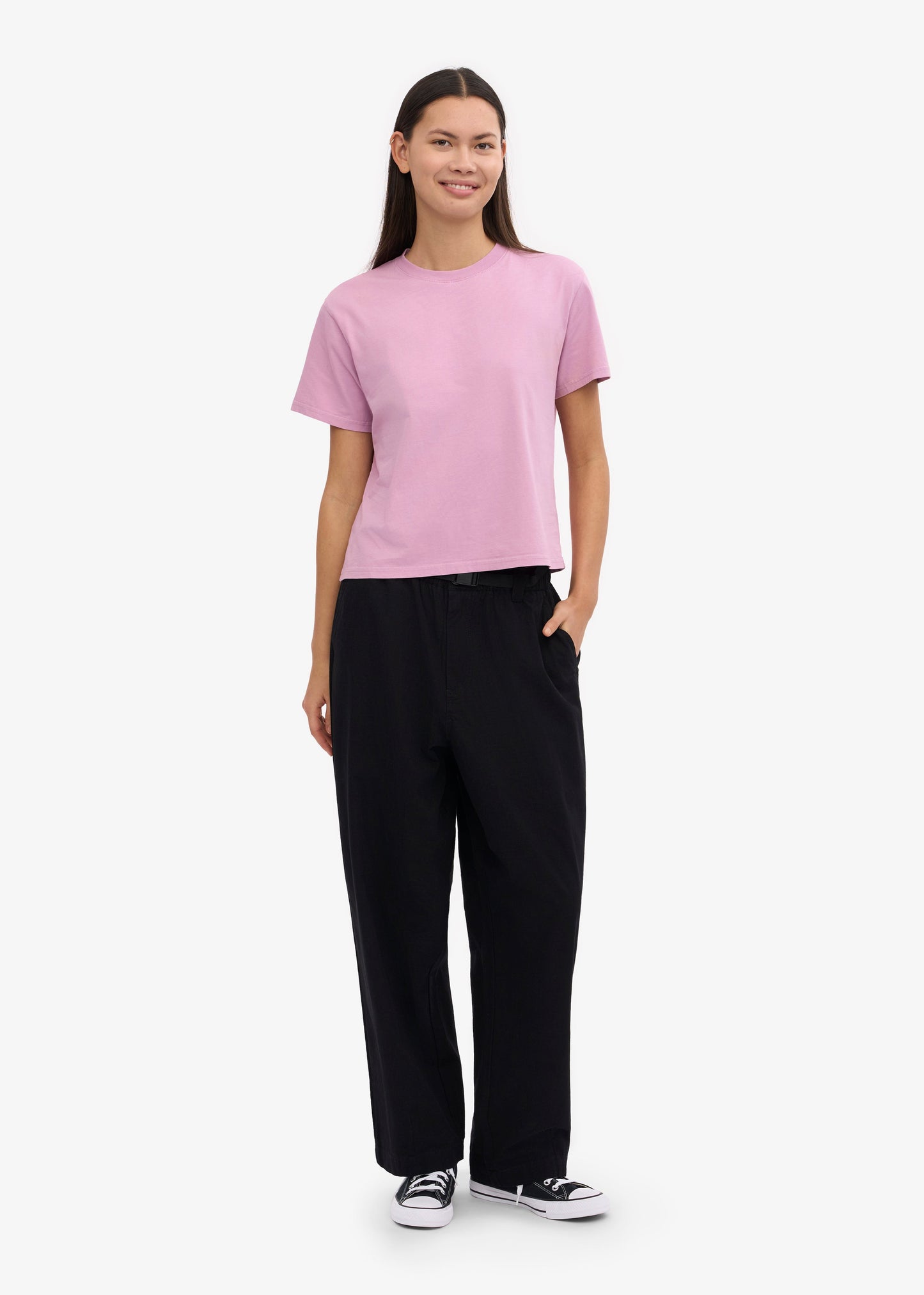 T-shirt en coton bio | rose "cherry blossom"