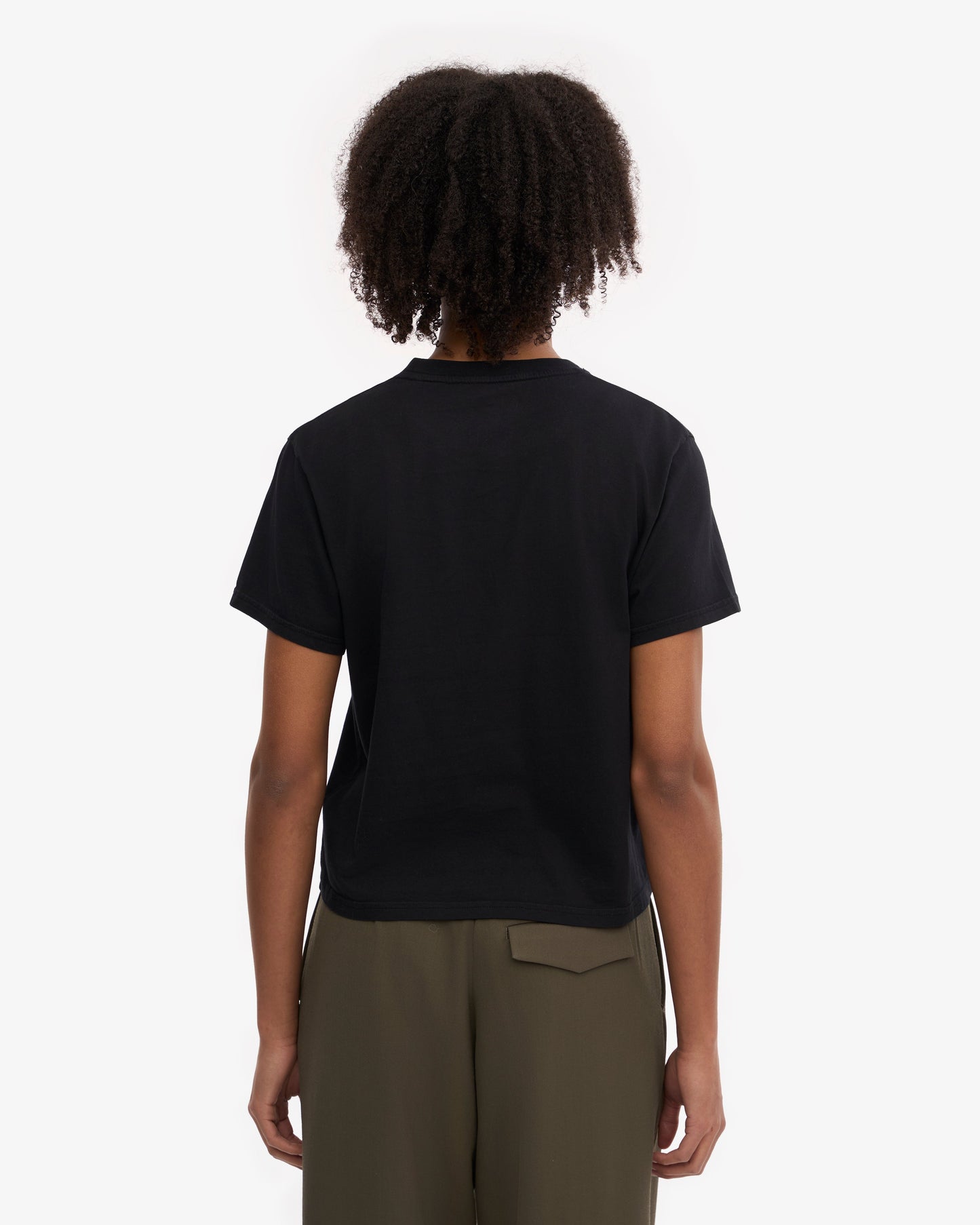 T-shirt en coton bio | noir "deep black"