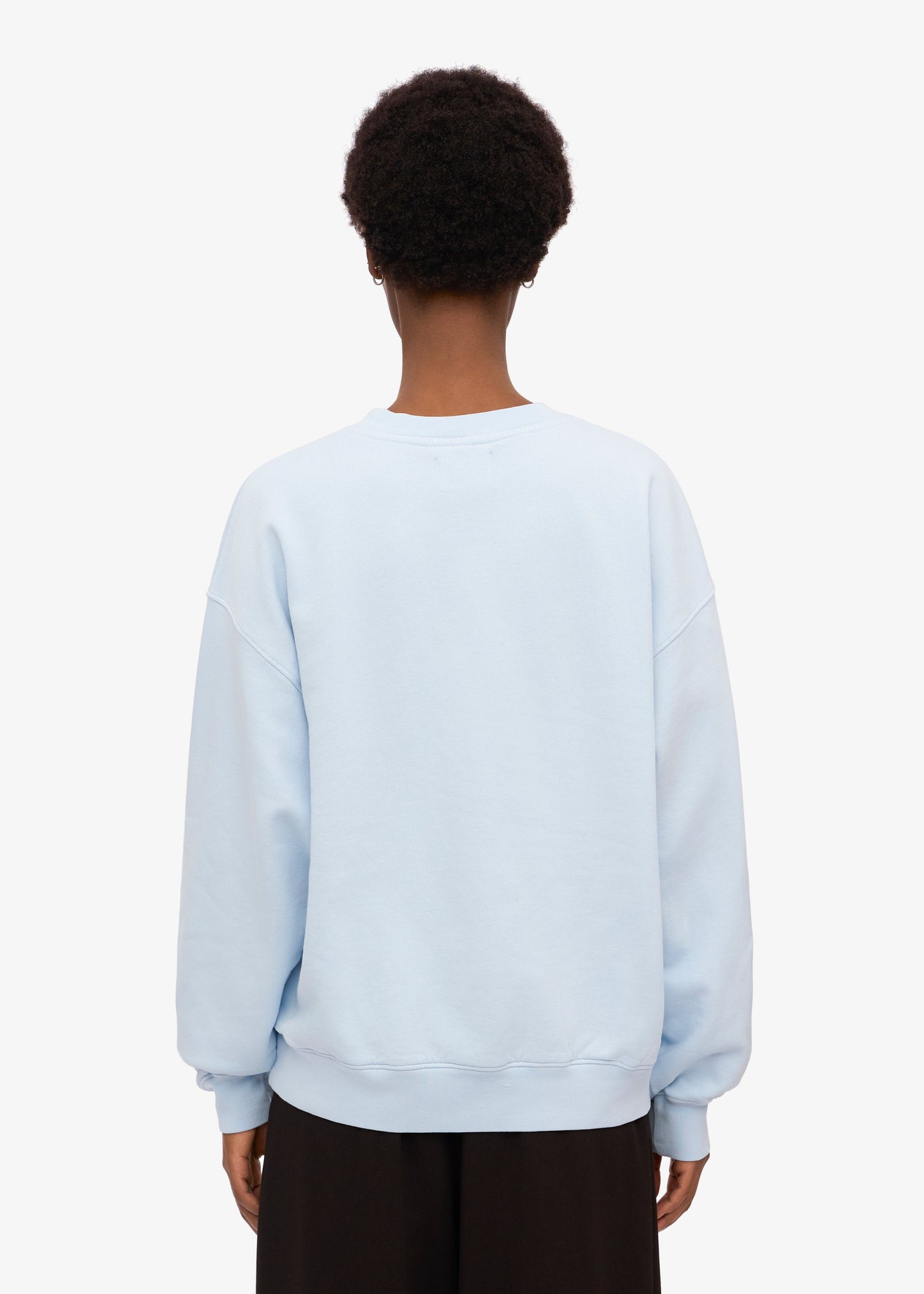 Sweat oversize en coton bio | bleu "polar blue"