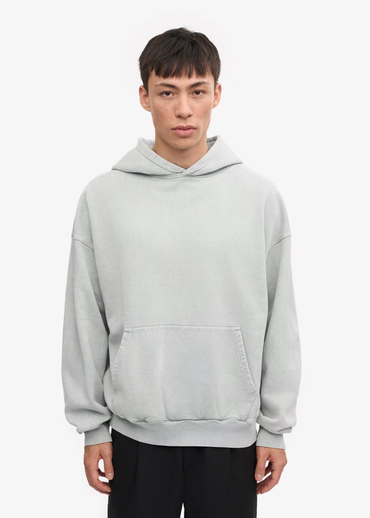Sweat à capuche oversize en coton bio | Gris "Faded Grey"
