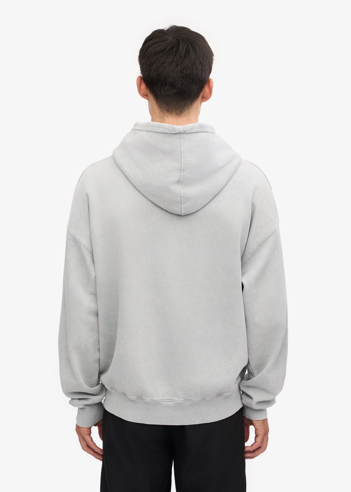 Sweat à capuche oversize en coton bio | Gris "Faded Grey"