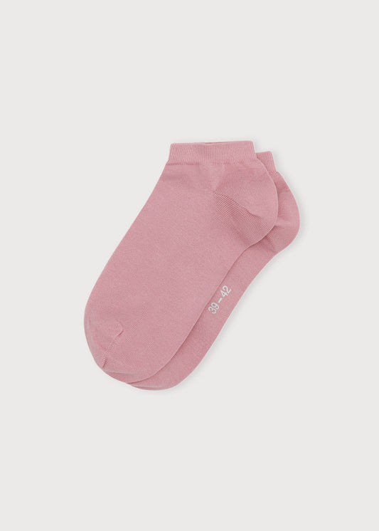 Pack 2 paires de chaussettes basses en coton bio | Rose "misty rose"
