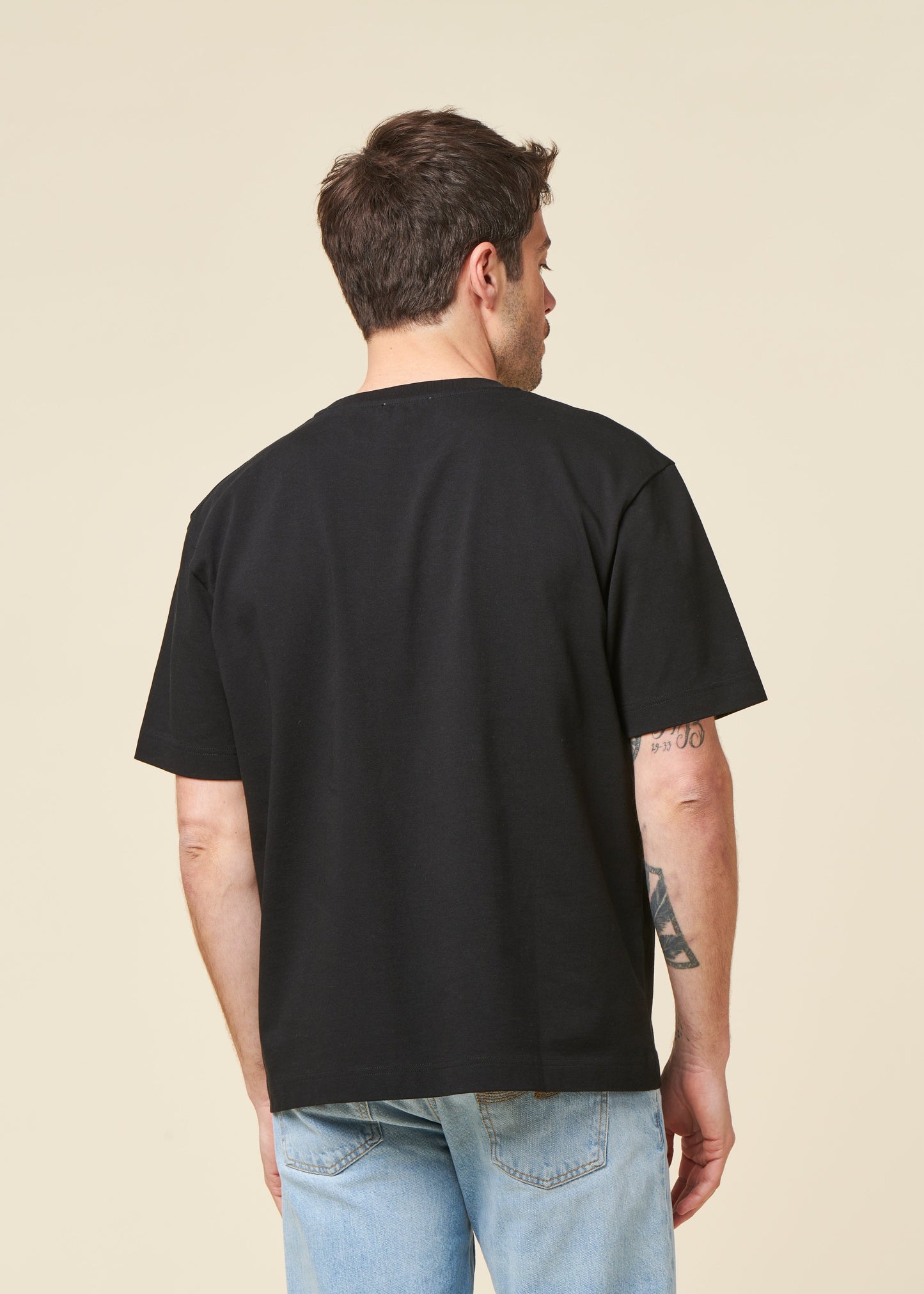 T-shirt oversize en coton bio | noir
