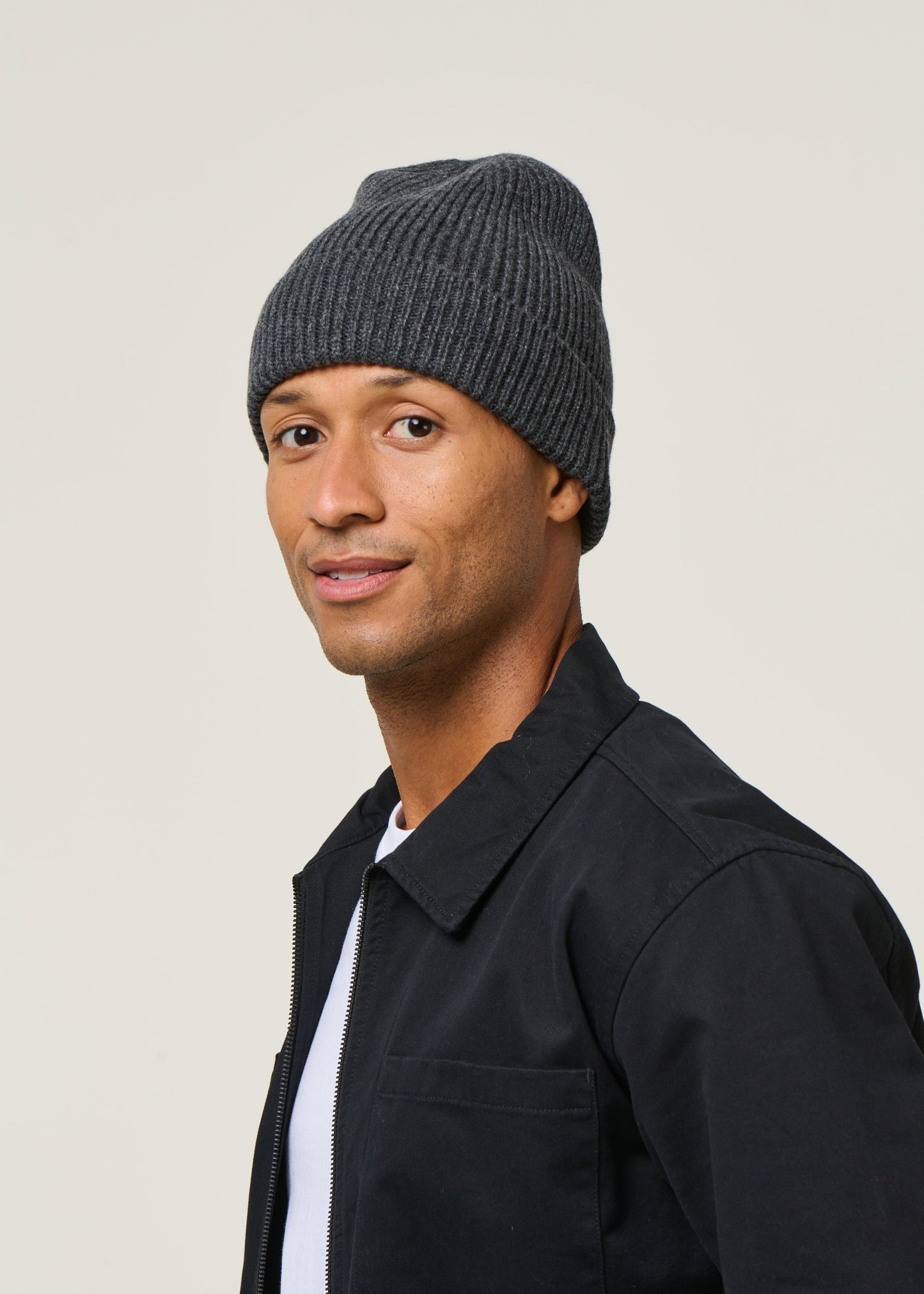 Bonnet en laine mérinos recyclée | gris