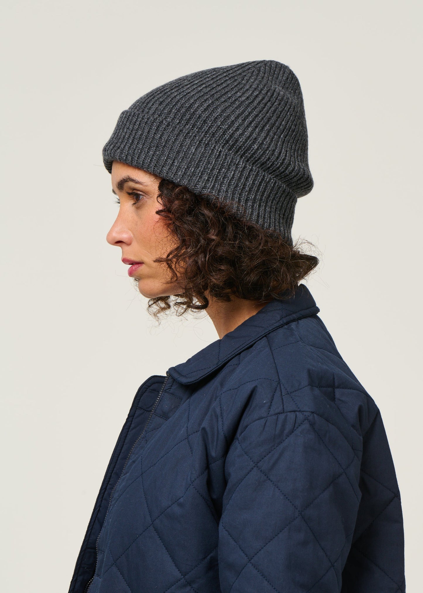Bonnet en laine mérinos recyclée | gris