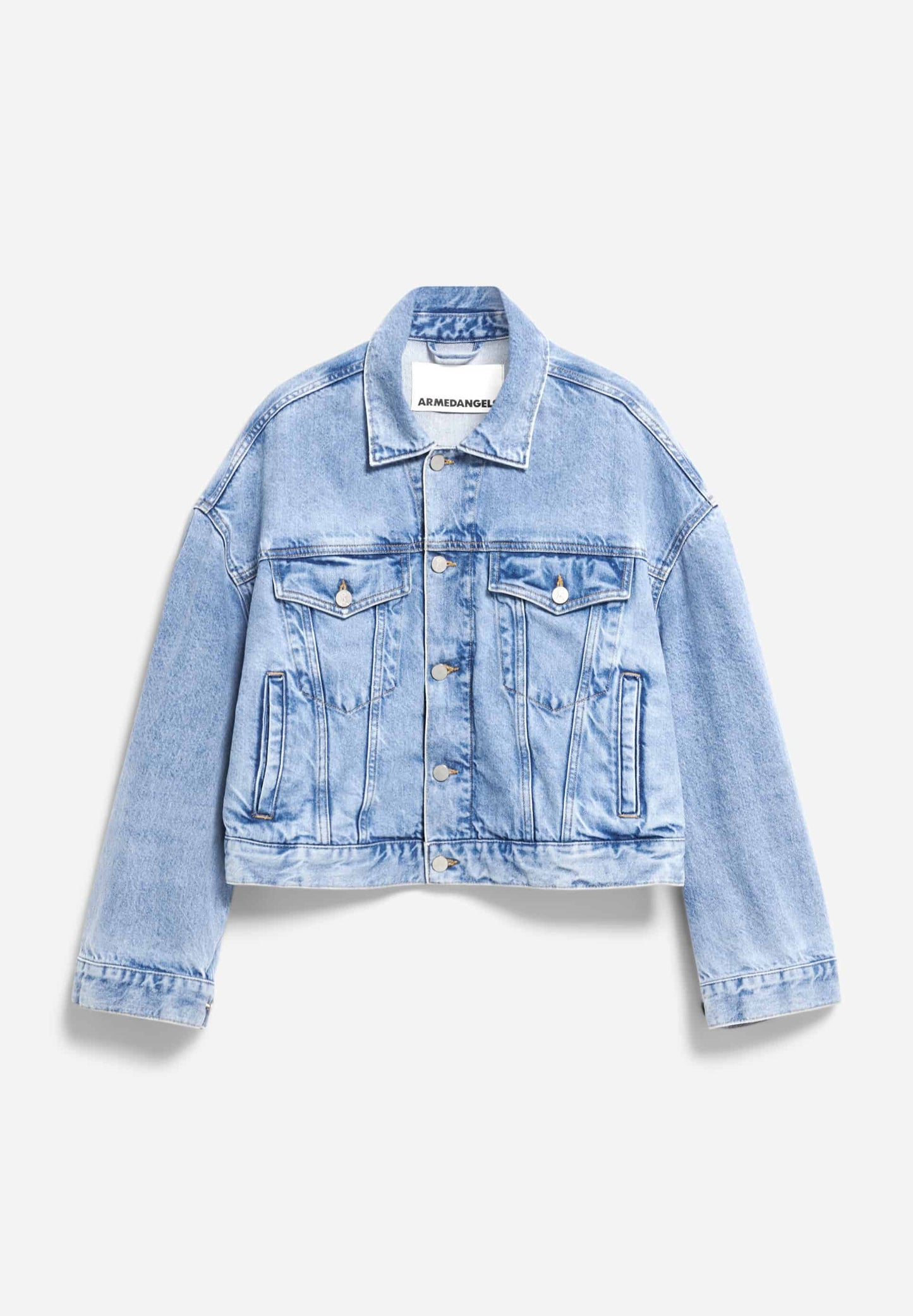 Veste en coton biologique recyclé | bleu "paasithe - horizon"