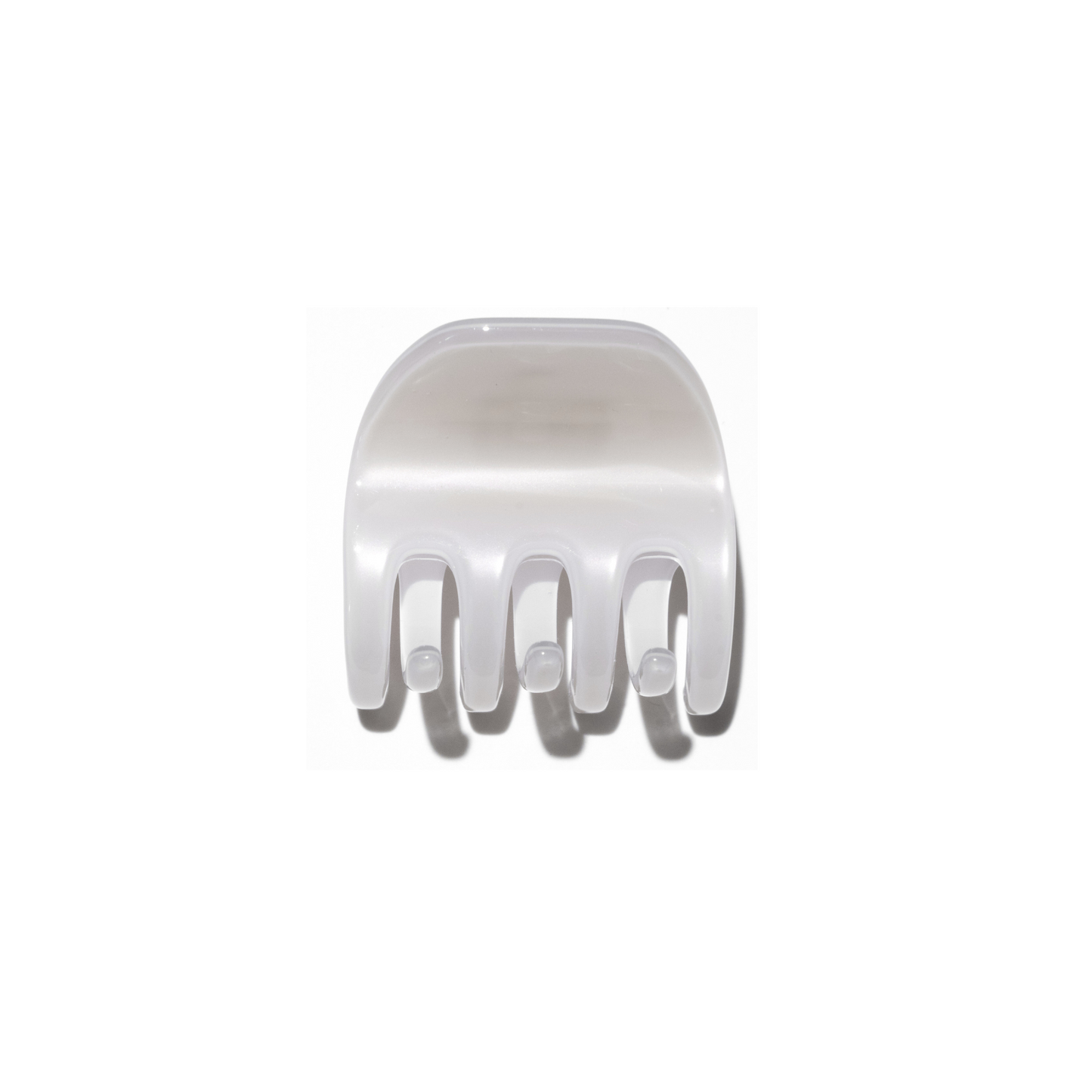 Pince à cheveux en matériaux recyclés | blanc "mini nova - shell"
