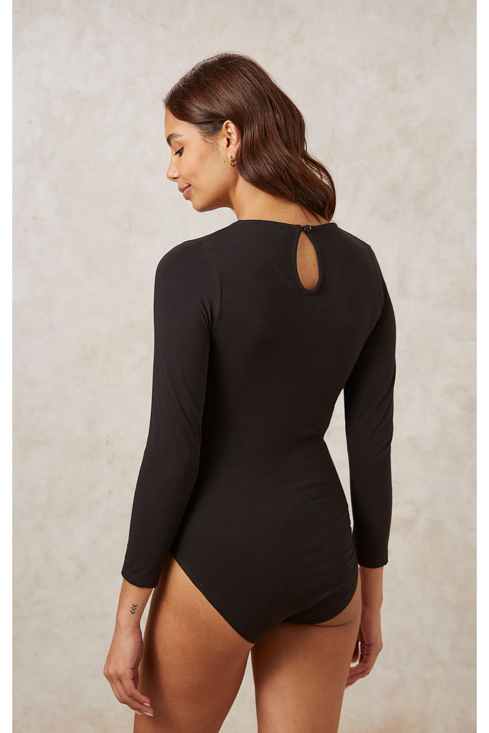 Body noir en coton bio - palmer black