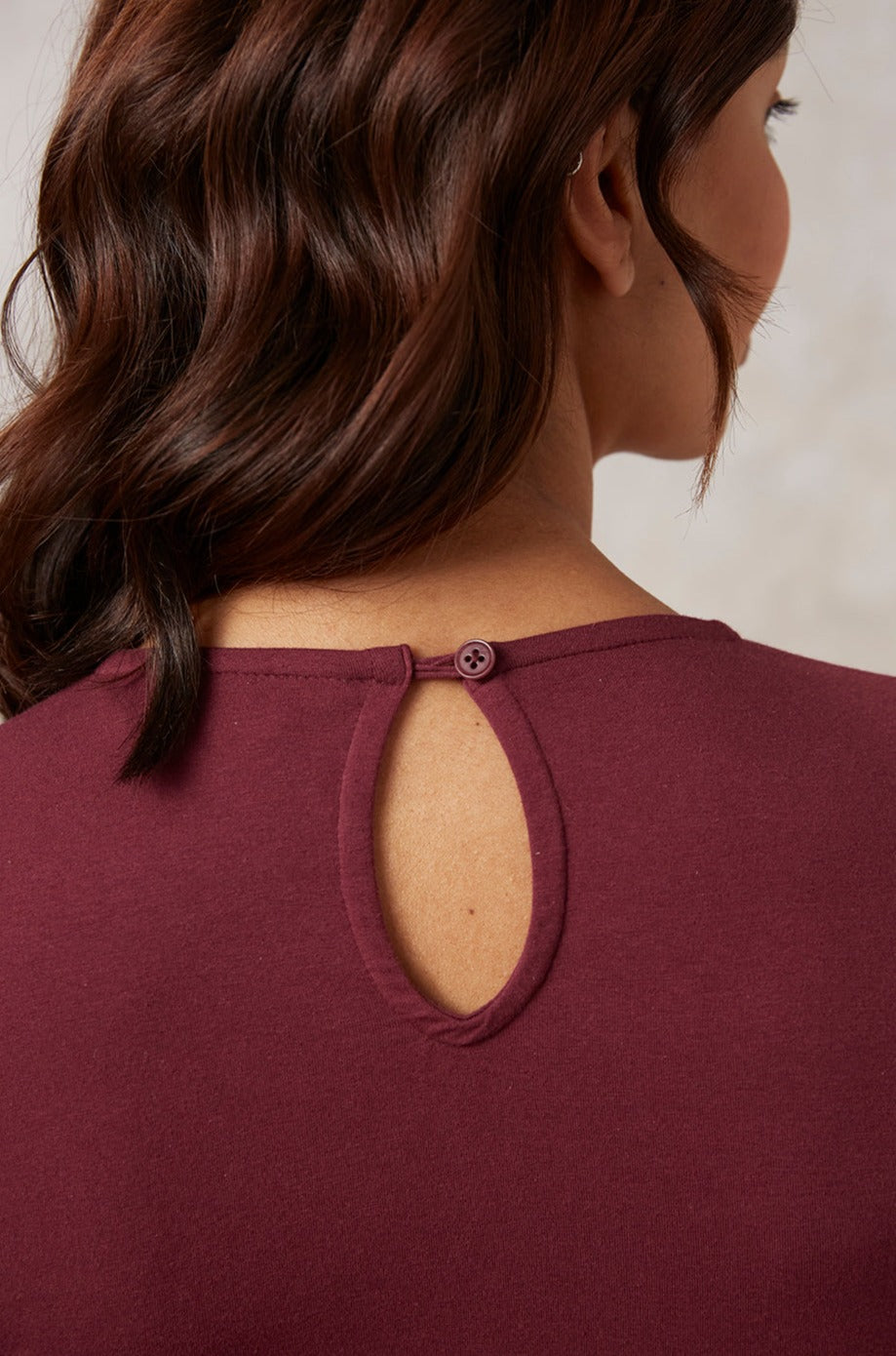 Body bordeaux en coton bio - palmer burgundy