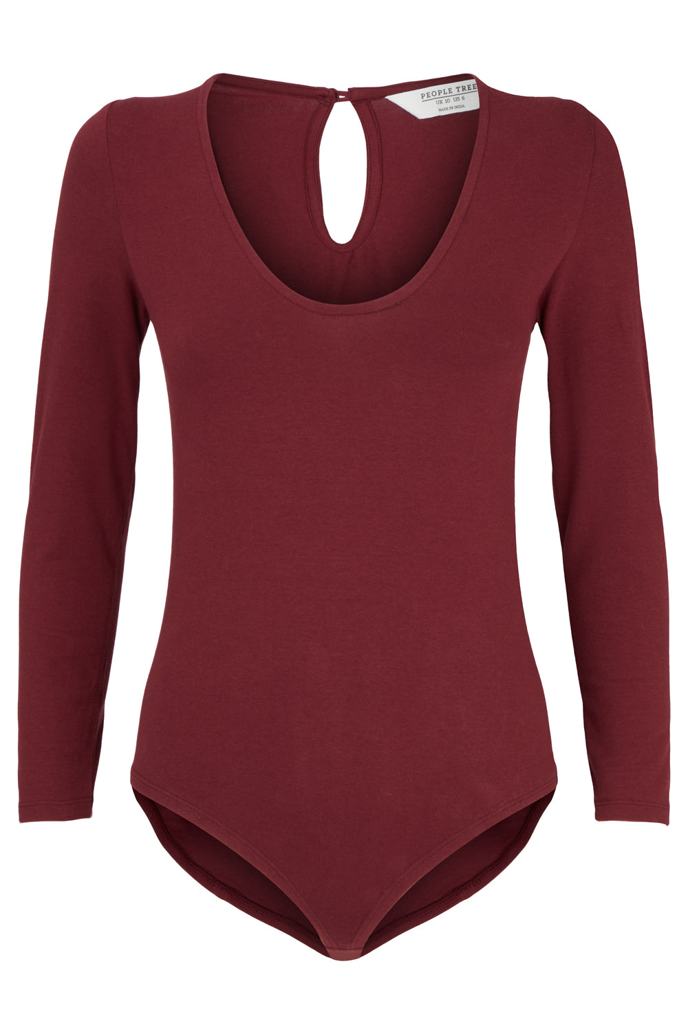 Body bordeaux en coton bio - palmer burgundy
