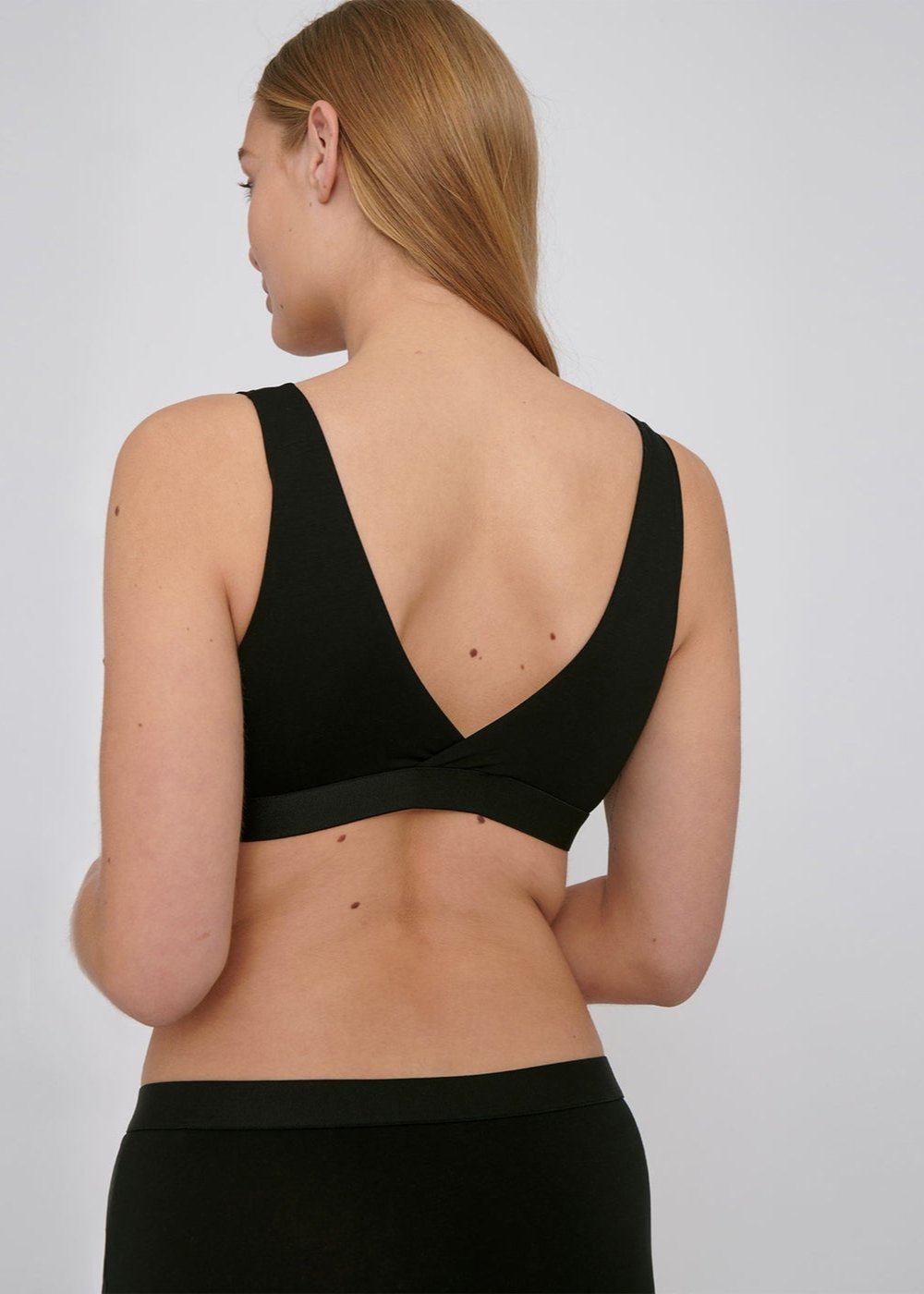 Soutien-gorge en tencel | noir "Lite Basic Bralette black"