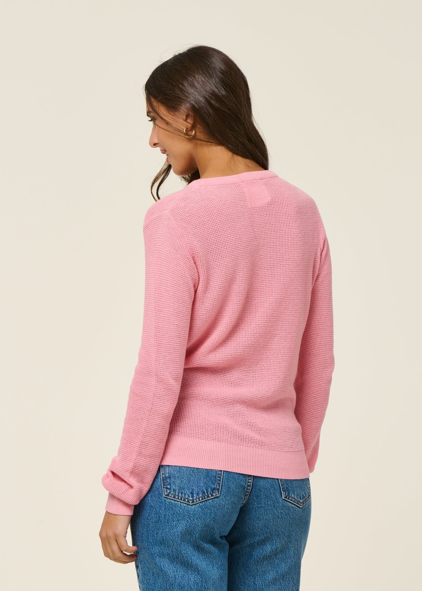 Pull en coton bio | rose "iradi - pink"