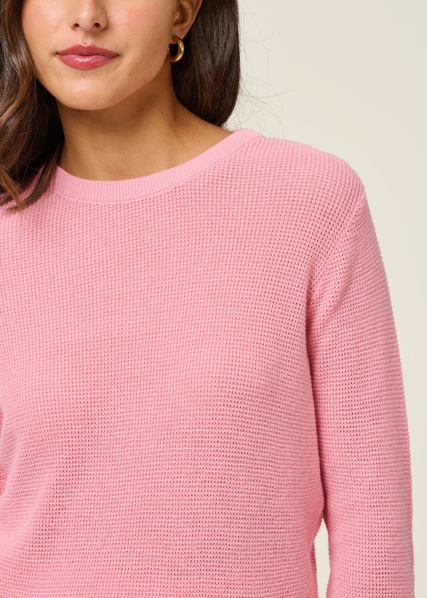 Pull en coton bio | rose "iradi - pink"