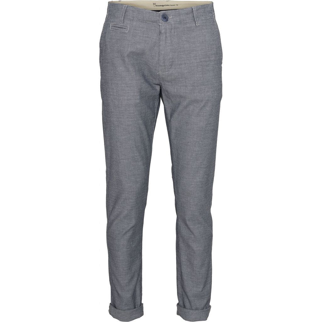 Chino en coton bio tissé teint - yarndyed
