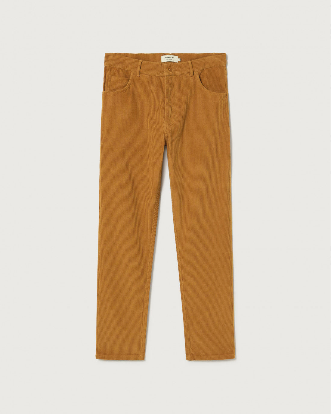 Pantalon droit camel velours en coton bio - egypt corduroy 5 pockets pants