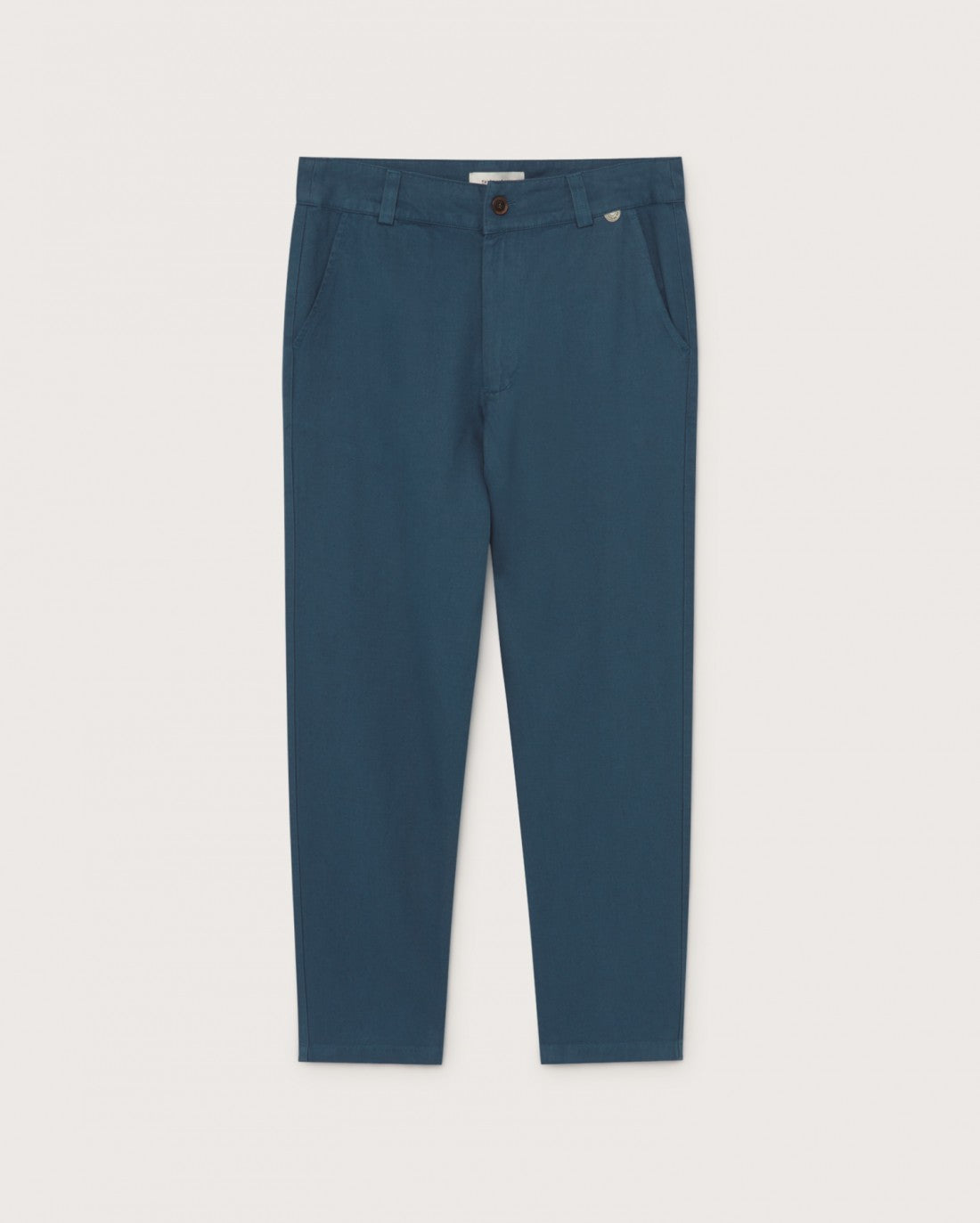 Pantalon bleu canard en chanvre et tencel - Marcelino