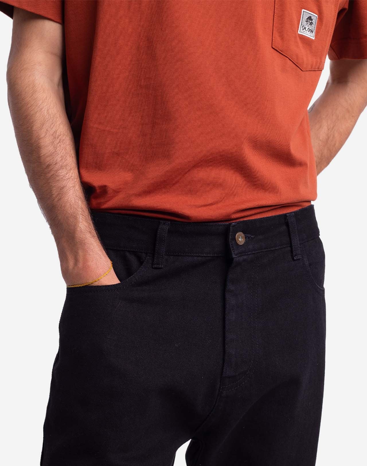 Pantalon droit en coton bio | noir "jacquot"