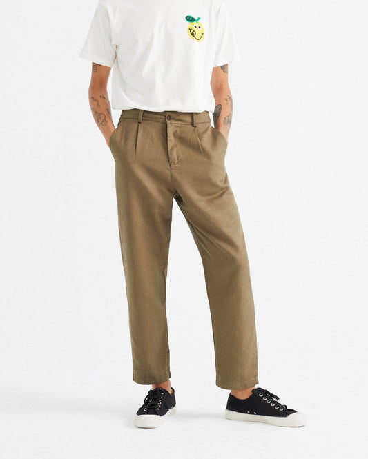 Pantalon kaki en chanvre, coton bio et tencel - Moero