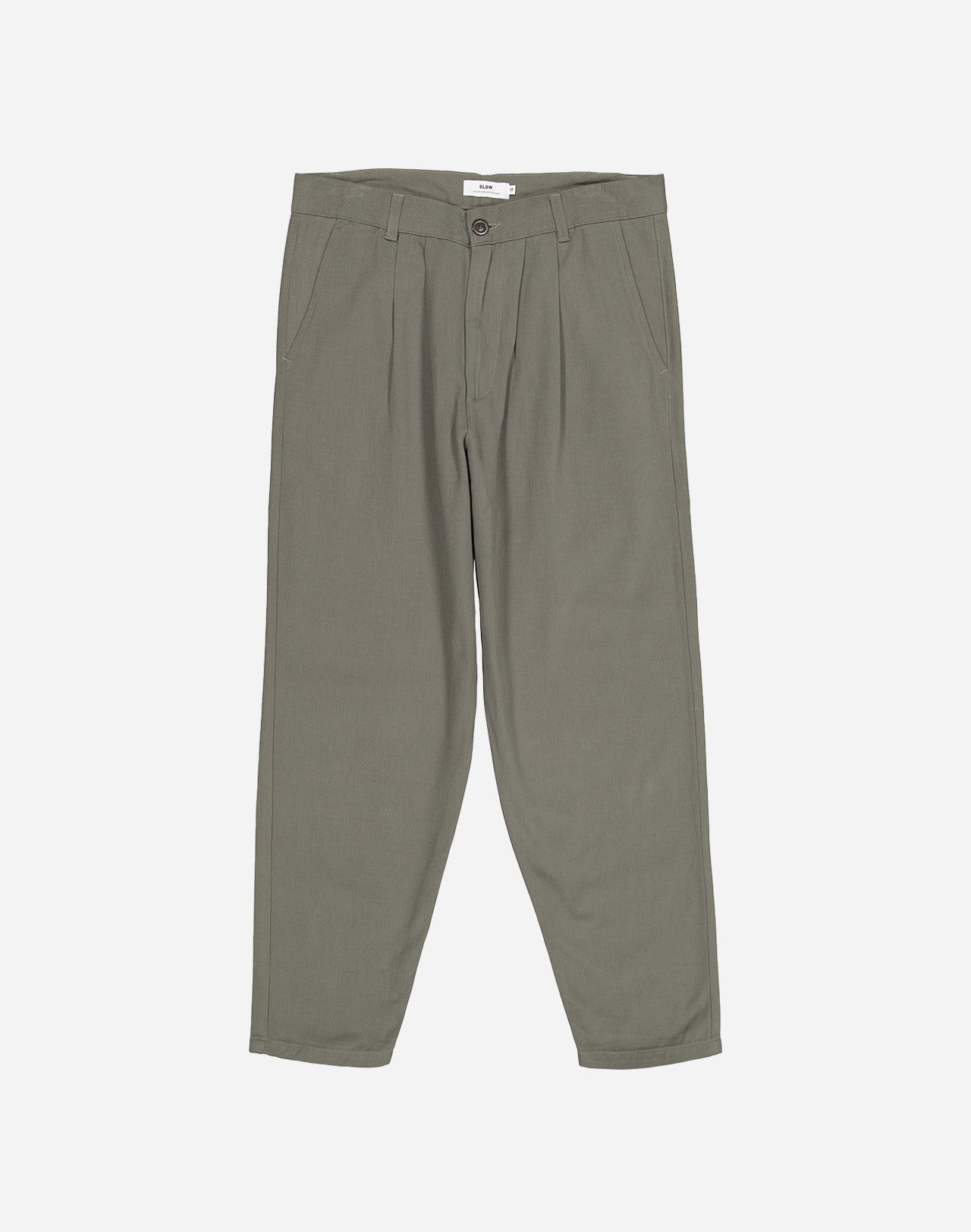 Pantalon fuselé en coton bio | kaki "swing"