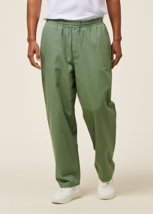Pantalon large en coton bio | wide pant organic cotton | vert  "leaf green"