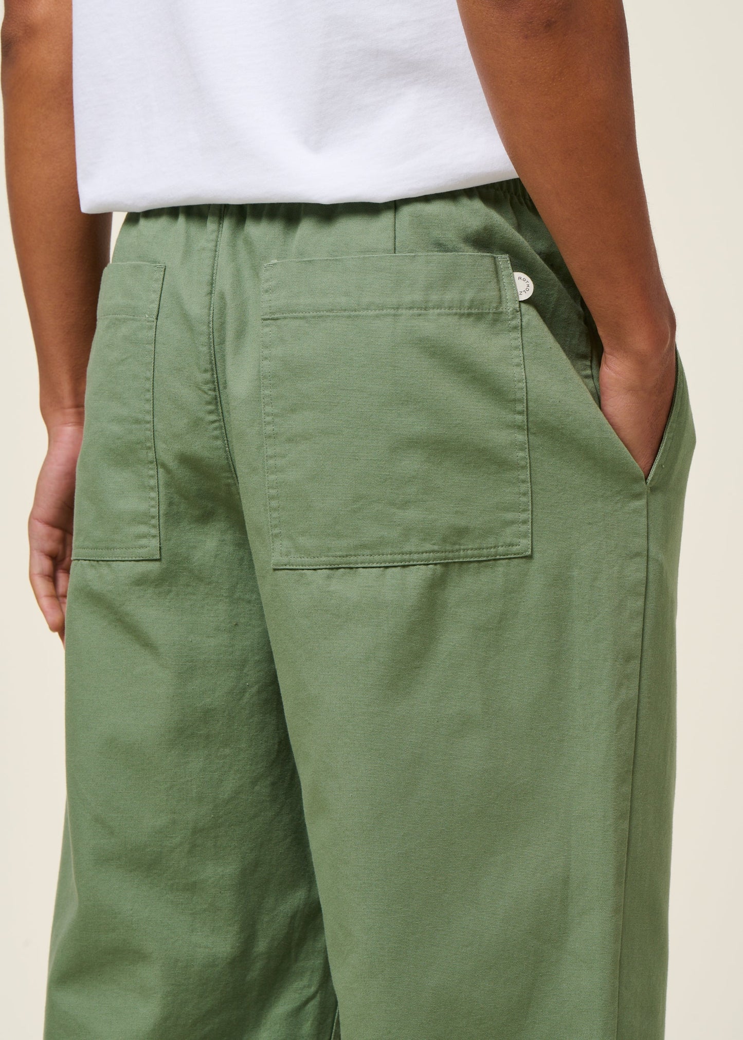 Pantalon large en coton bio | wide pant organic cotton | vert  "leaf green"
