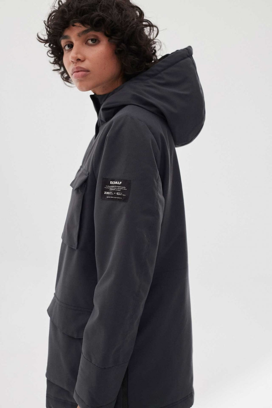 Parka marine en nylon recyclé - Dakota