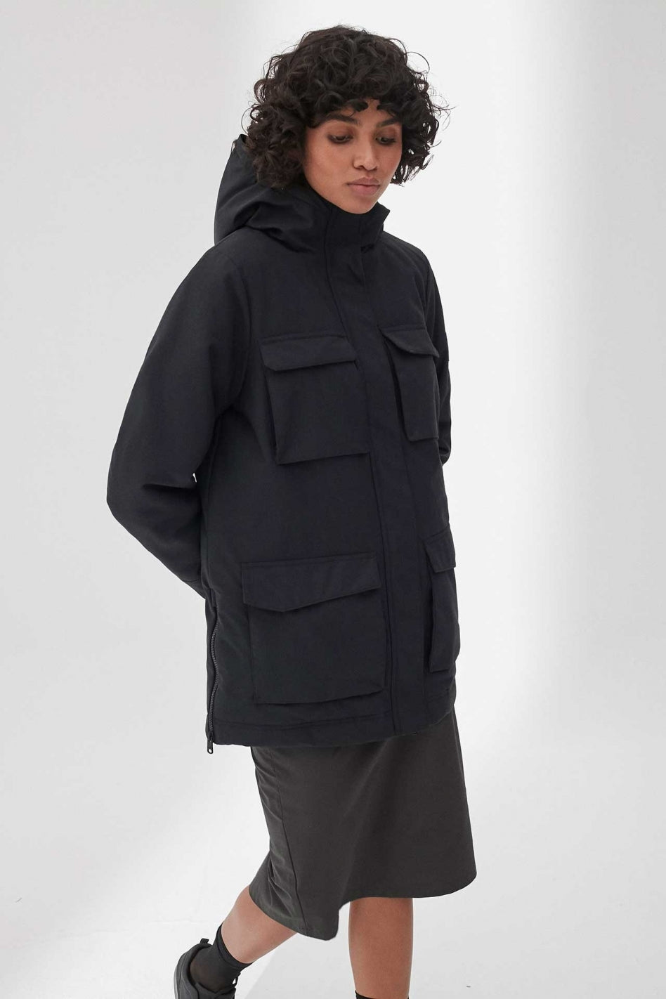 Parka marine en nylon recyclé - Dakota