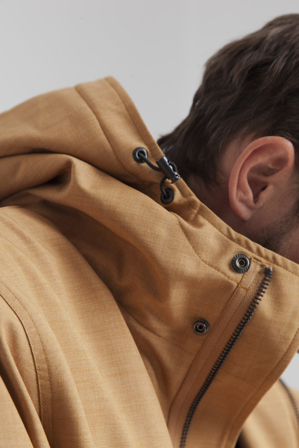 Parka camel en polyester recyclé