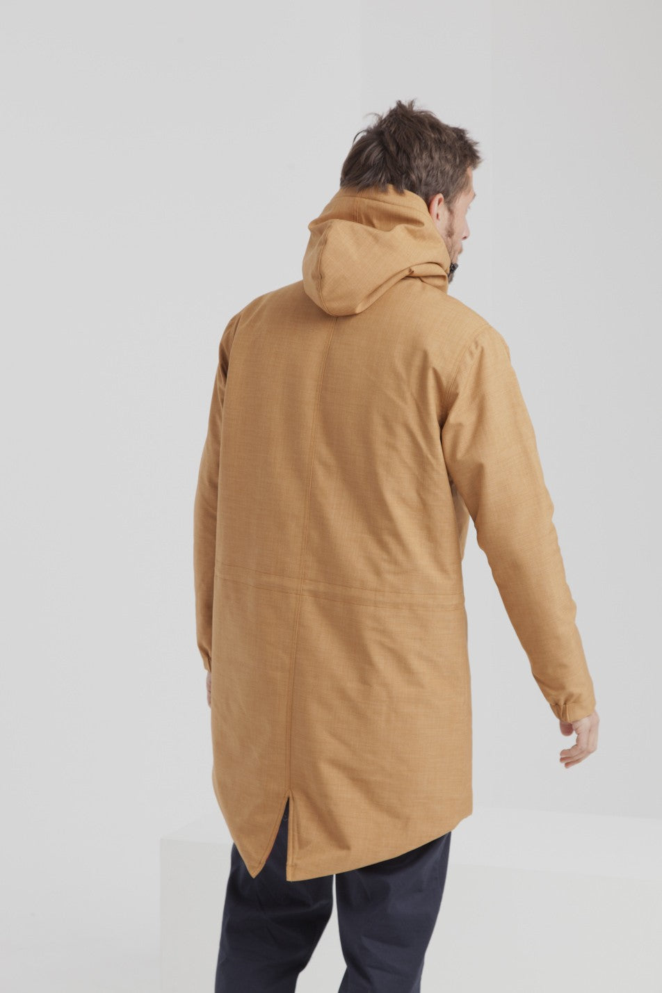 Parka camel en polyester recyclé
