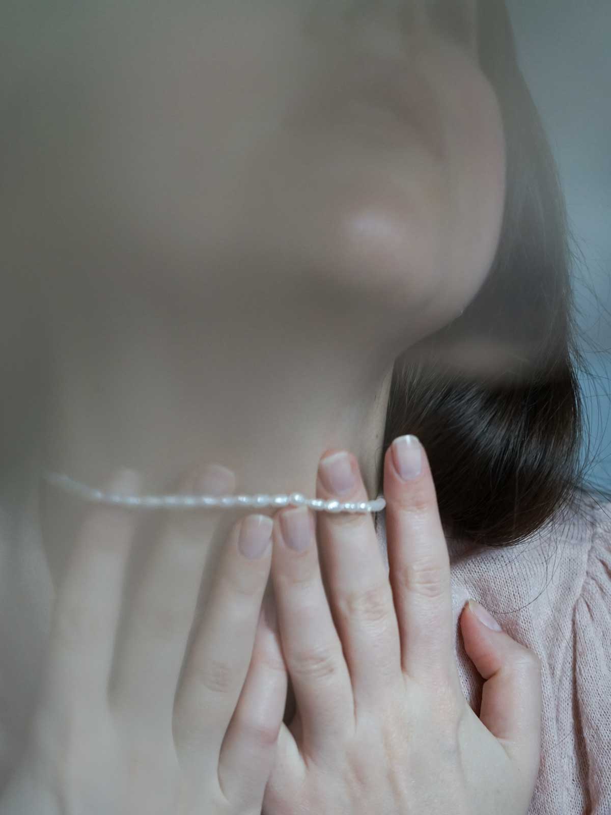 Collier perles | doré "pearl choker - gold"