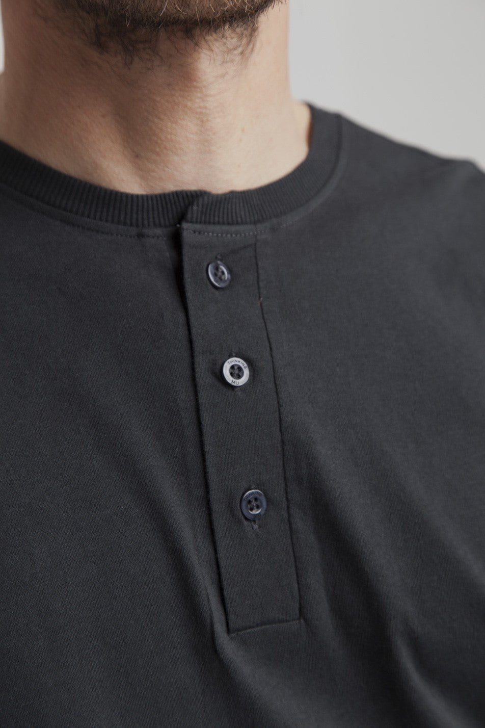 T-shirt manches longues noir en coton bio - Brad