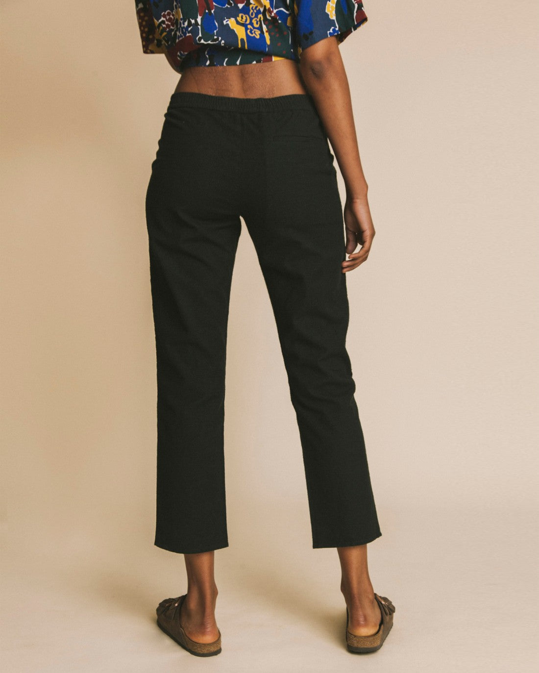 Pantalon noir en coton bio - Dafne