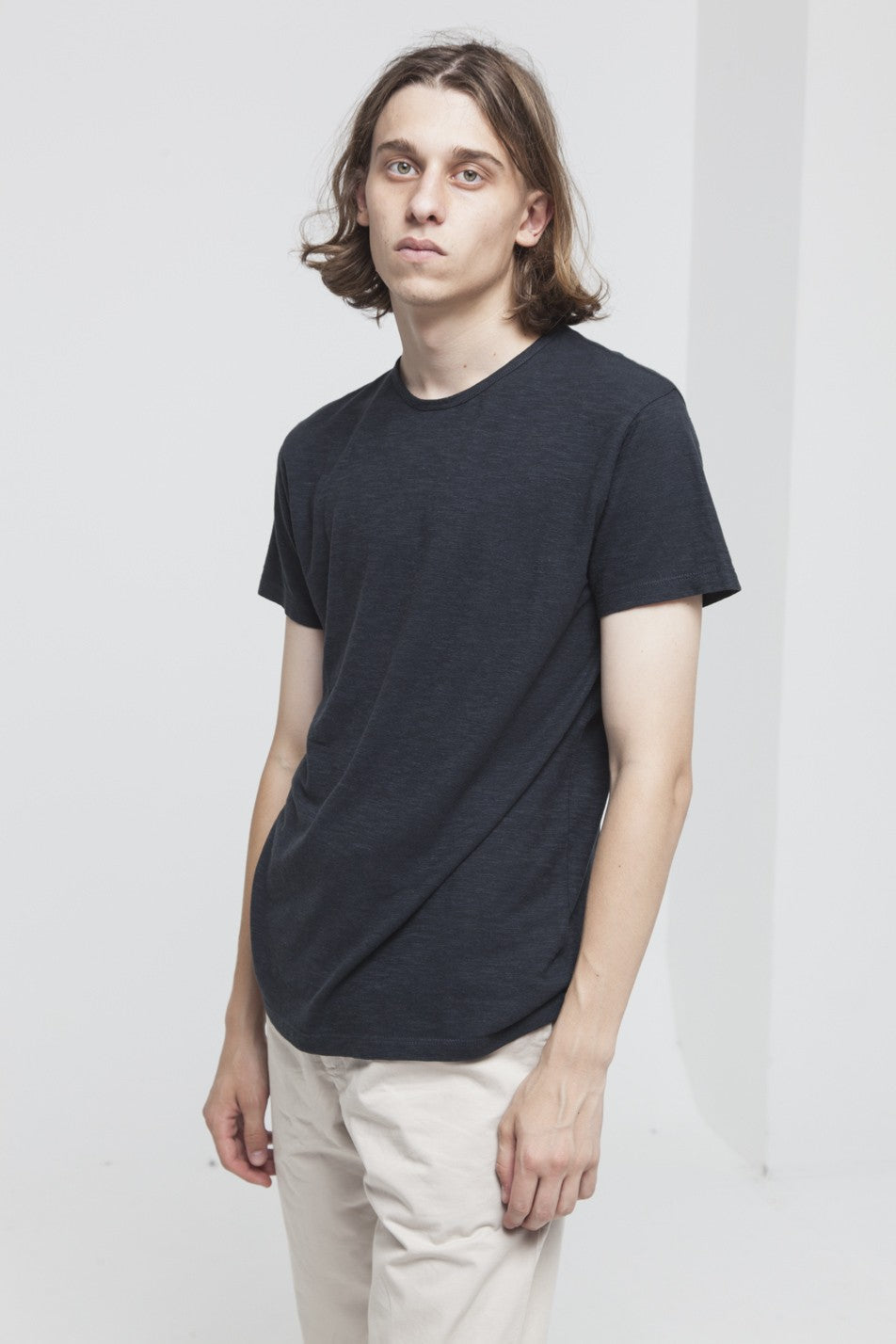 T-shirt uni noir en coton bio