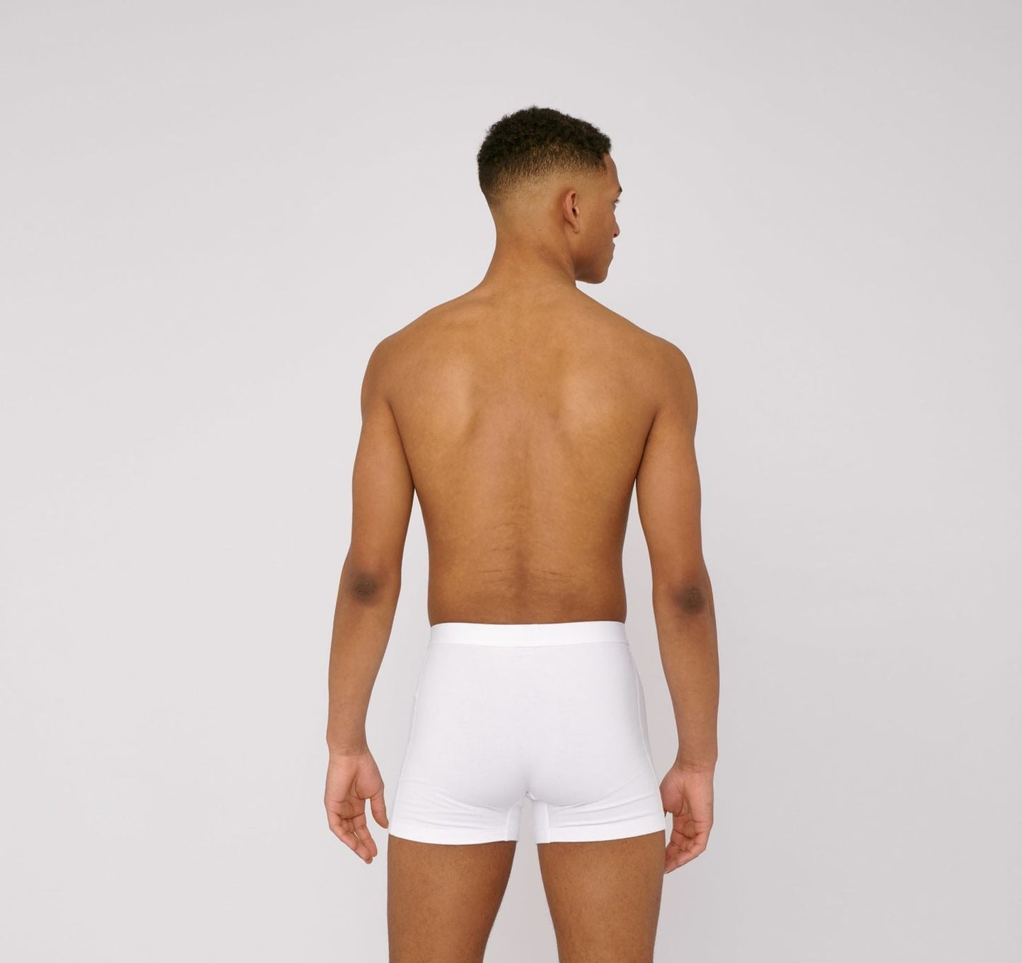 Pack 2 boxers unis en coton bio | blanc "white"