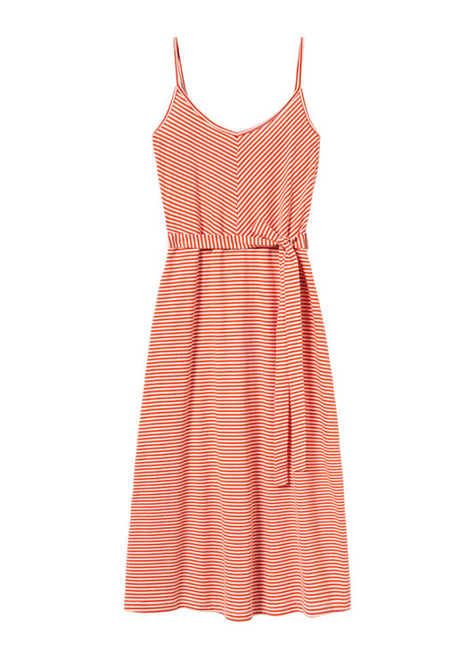 Robe mi-longue | rouge "summer symphony dress - red"