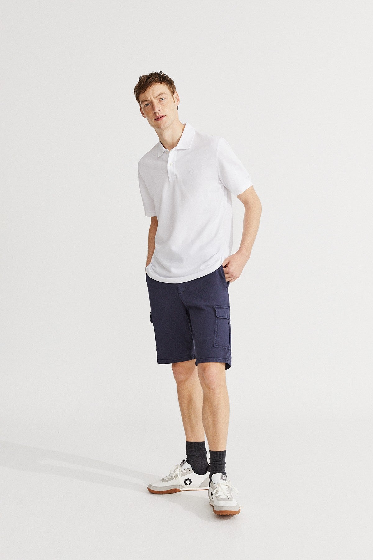 Polo piqué blanc en coton bio - Ted regular