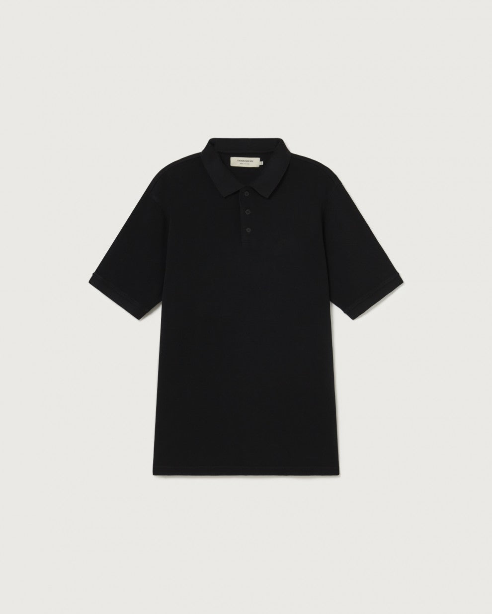 Polo manches courtes en coton bio | noir "black sun polo"
