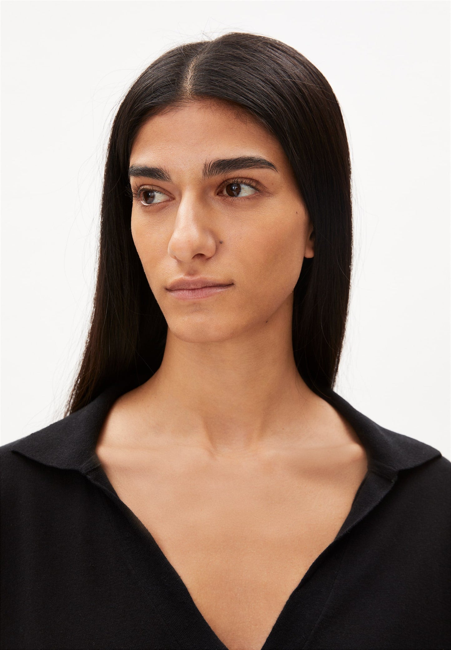 Pull léger noir en tencel et coton bio - polodaa black