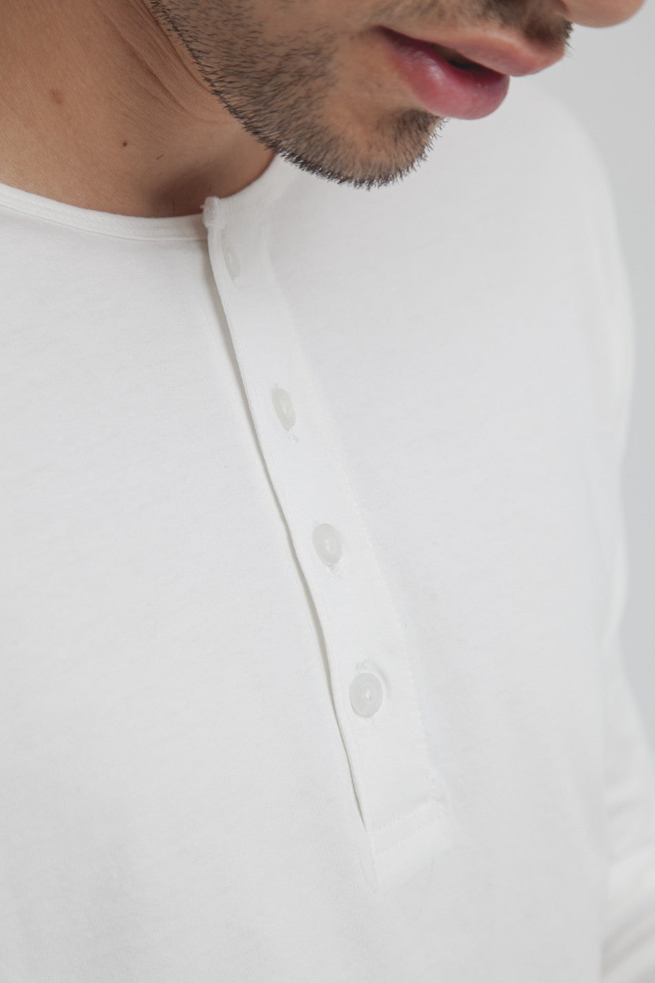 T-shirt blanc manches longues coton biologique - Pristine Basic Baker Tee