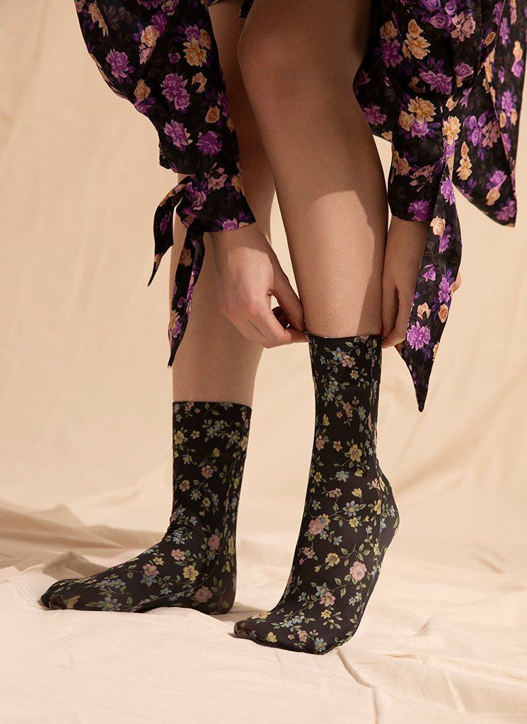 Chaussettes imprimées - Ada Flower