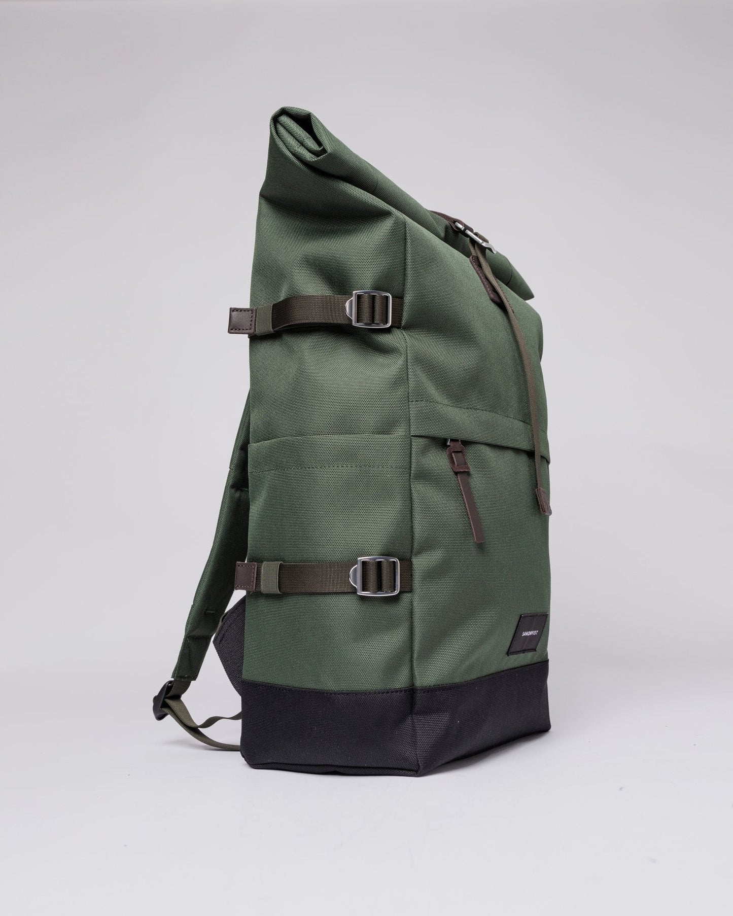 Sac à dos en matière recyclée | vert "bernt dawn green"